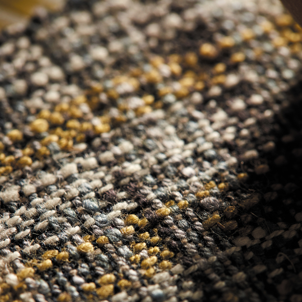 Hamada Charcoal/Gold Fabric by Harlequin