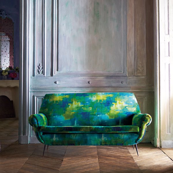 Amoura Emerald/Lime Fabric by Harlequin