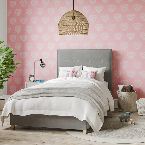 Sweet Heart Pink Wallpaper by Harlequin