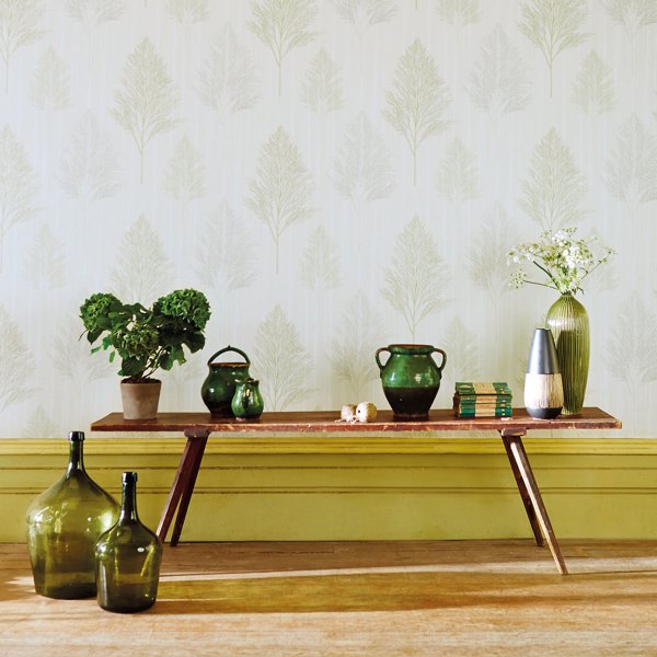 Angelica Sage And Linen Wallpaper by Harlequin
