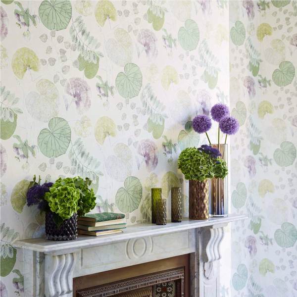 Dardanella Ink/Chartreuse Wallpaper by Harlequin
