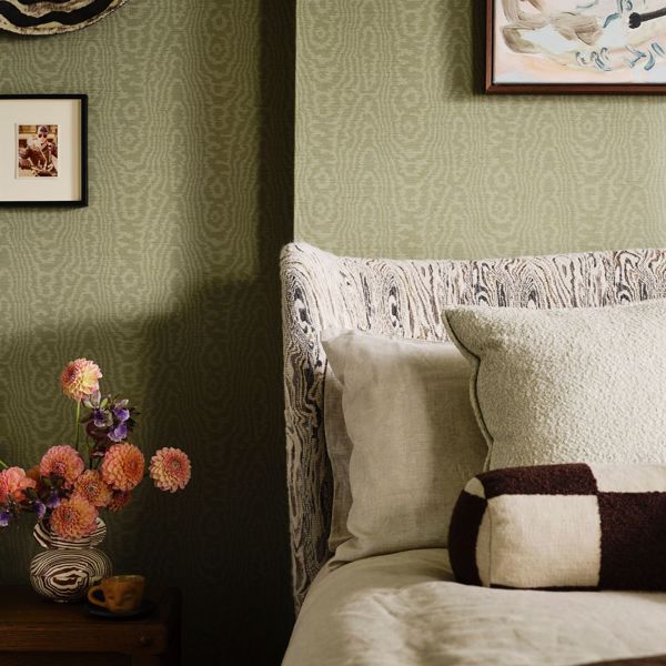 Elsworthy Neptune Green Wallpaper by Harlequin