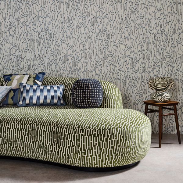 Loopy Spot Moss Fabric by Harlequin