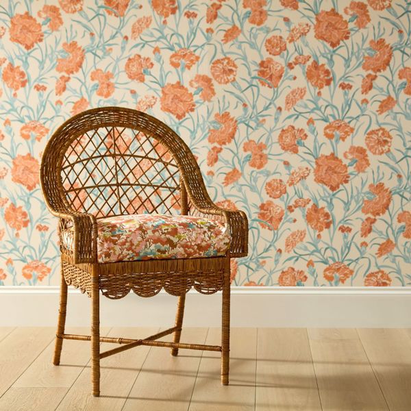 Tree Tops Baked Terracotta/Azul/Honey Fabric by Harlequin