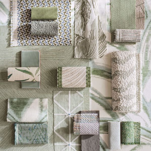 Kimono Seaglass/Evergreen Wallpaper by Harlequin