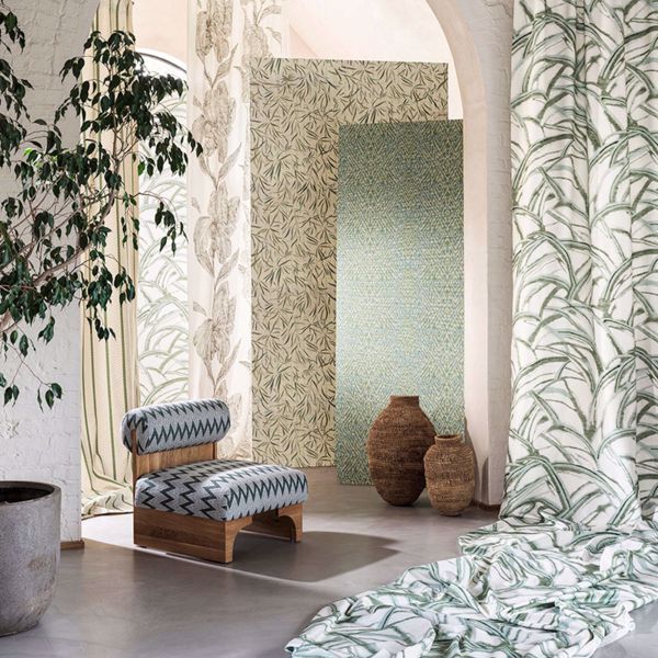 Moji Evergreen/Straw Wallpaper by Harlequin