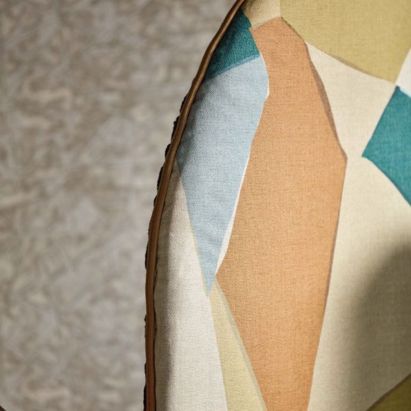 Sumi Reflect Marine/Grass/Taupe Fabric by Harlequin