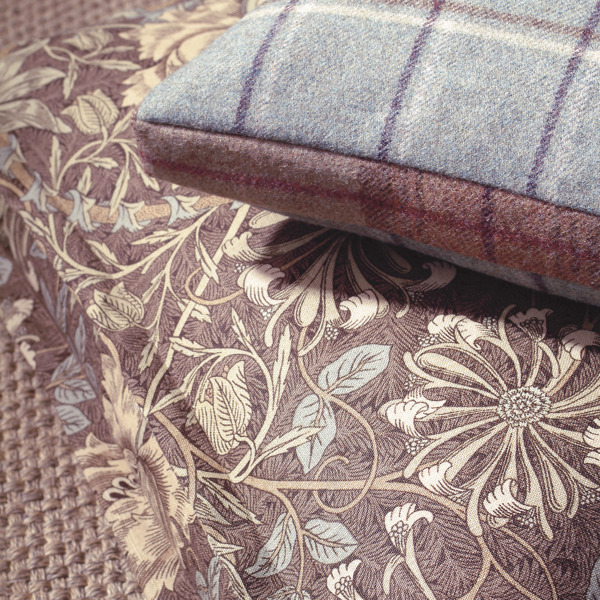 Honeysuckle & Tulip Privet/Honeycombe Fabric by Morris & Co