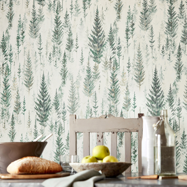 Juniper Pine Forest Wallpaper by Sanderson
