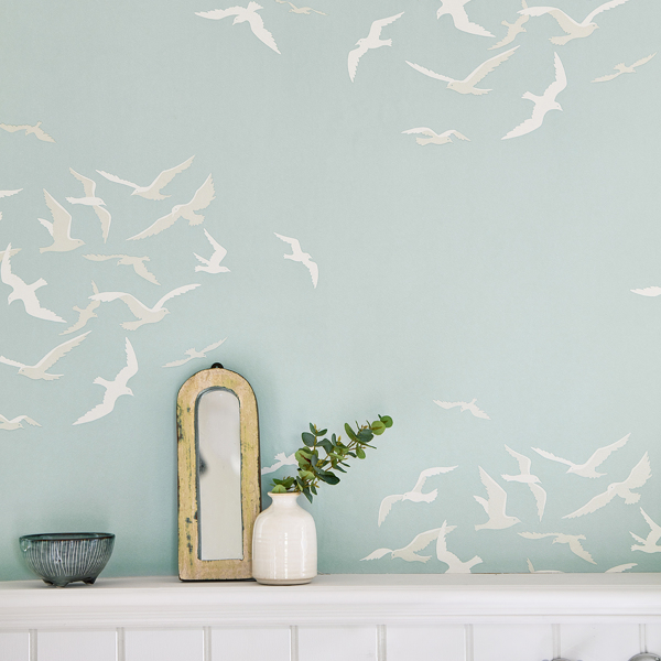 Larina Gull Wallpaper by Sanderson