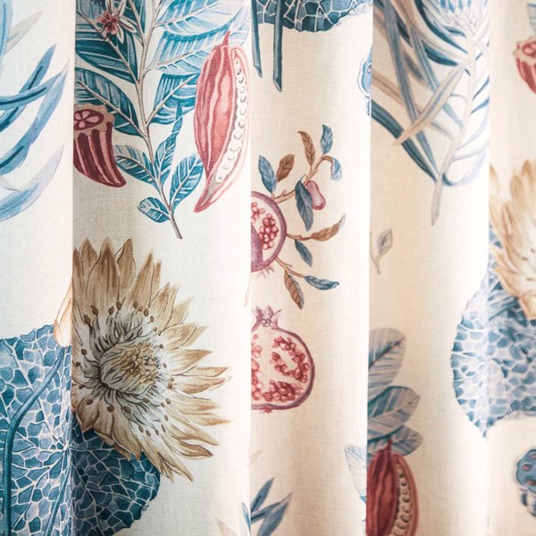 Lily Bank Ruby/Indigo Fabric by Sanderson