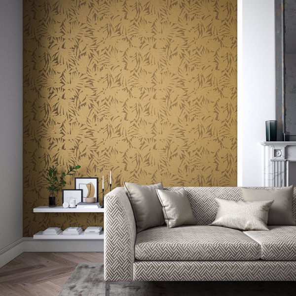 Luminance Wide Width Bronze Wallpaper by Harlequin