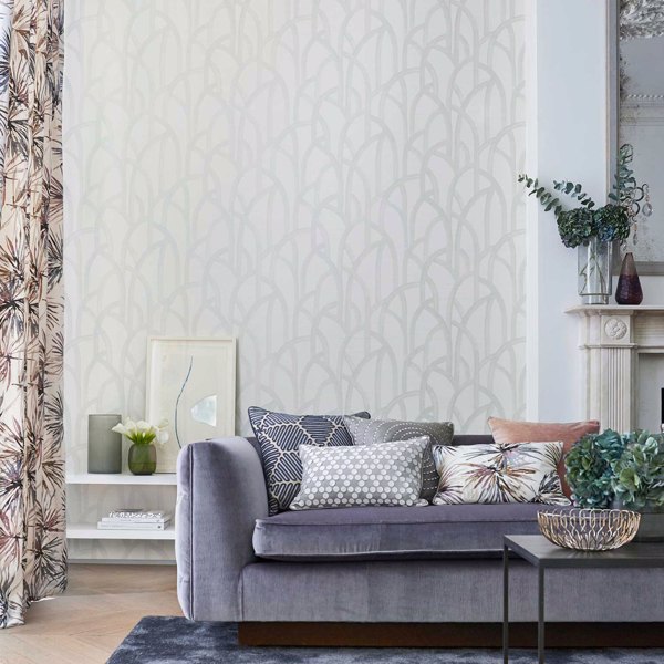 Meso Ivory Wallpaper by Harlequin