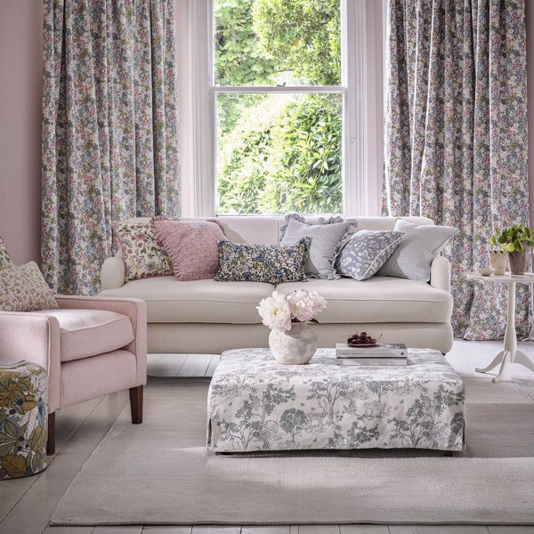 Whinfell Blush Fabric by Clarke & Clarke