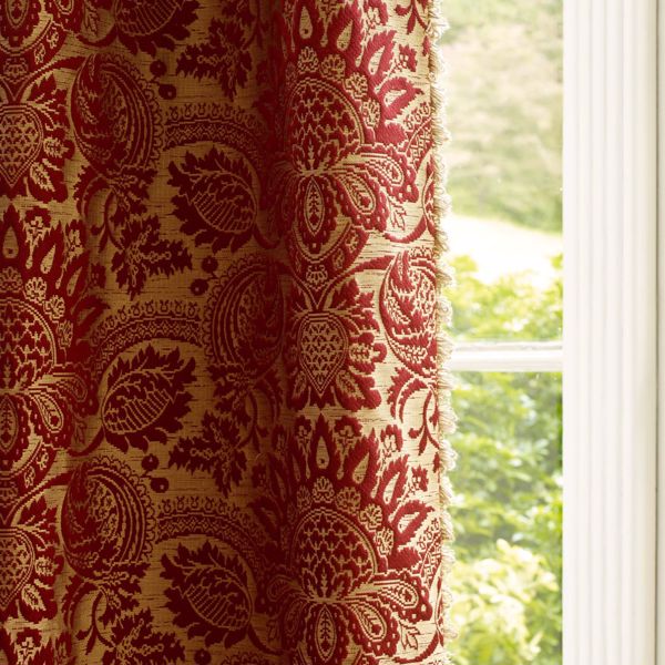 Pomegranate Brocatelle Cochineal Fabric by Zoffany