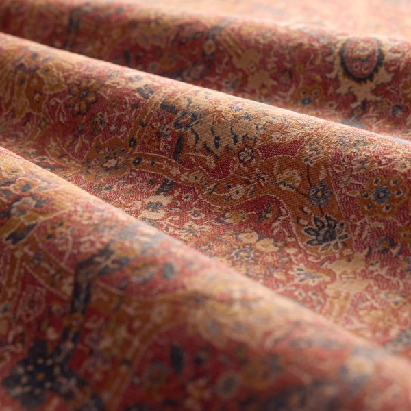 Brantwood Wool Madder/Jodphur Blue Fabric by Sanderson