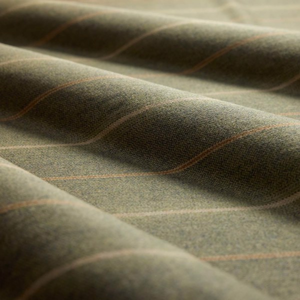 Eldridge Herringbone Dell Green Fabric by Sanderson