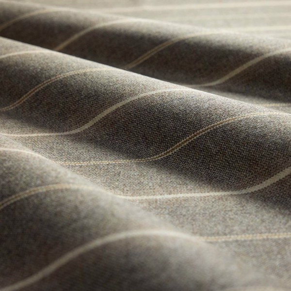 Eldridge Herringbone Walnut Fabric by Sanderson