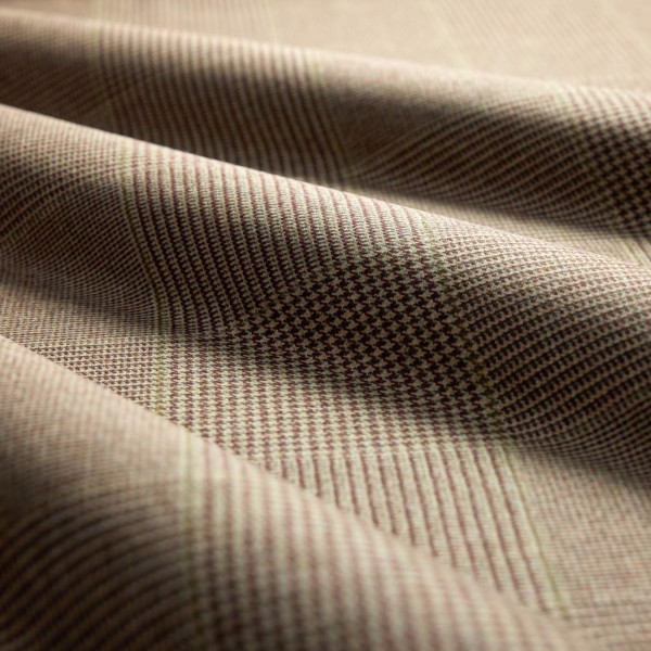 Hareford Wool Oak Red Fabric by Sanderson