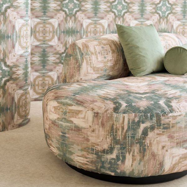 Kalia Mineral/blush Fabric by Clarke & Clarke