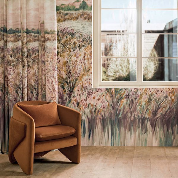 Wildbloom Mineral/blush Wallpaper by Clarke & Clarke