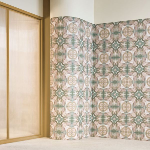 Kalia Mineral/blush Wallpaper by Clarke & Clarke