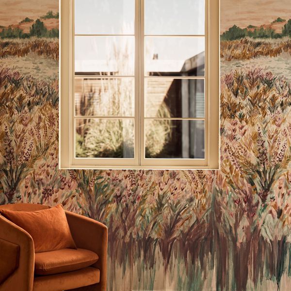 Wildbloom Mineral/blush Wallpaper by Clarke & Clarke