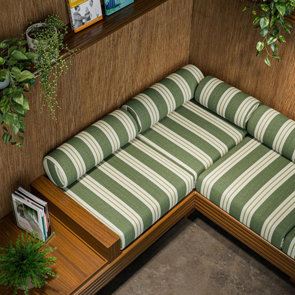 Foxdale Herb/Lime Fabric by Clarke & Clarke
