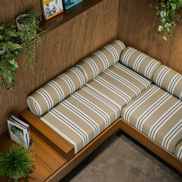 Foxdale Pebble/Mocha Fabric by Clarke & Clarke