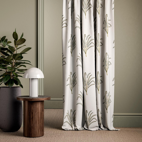 Aven Olive Fabric by Clarke & Clarke
