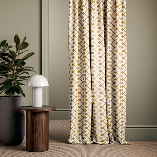 Hemlock Mustard Fabric by Clarke & Clarke