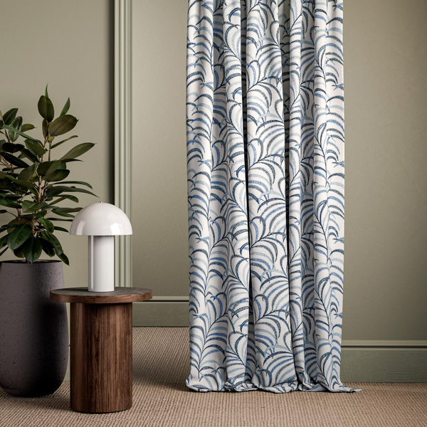 Tibby Midnight Fabric by Clarke & Clarke