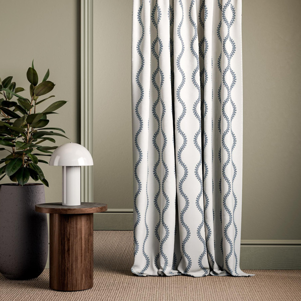 Woburn II Midnight Fabric by Clarke & Clarke