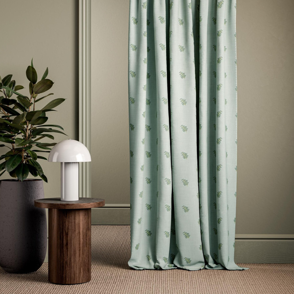 Mini Herbarium Seafoam Fabric by Clarke & Clarke