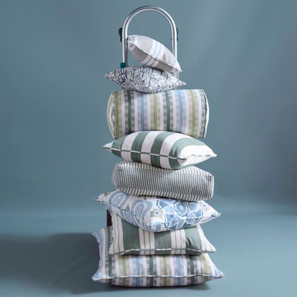 Cassia Peacock/Sky Fabric by Clarke & Clarke