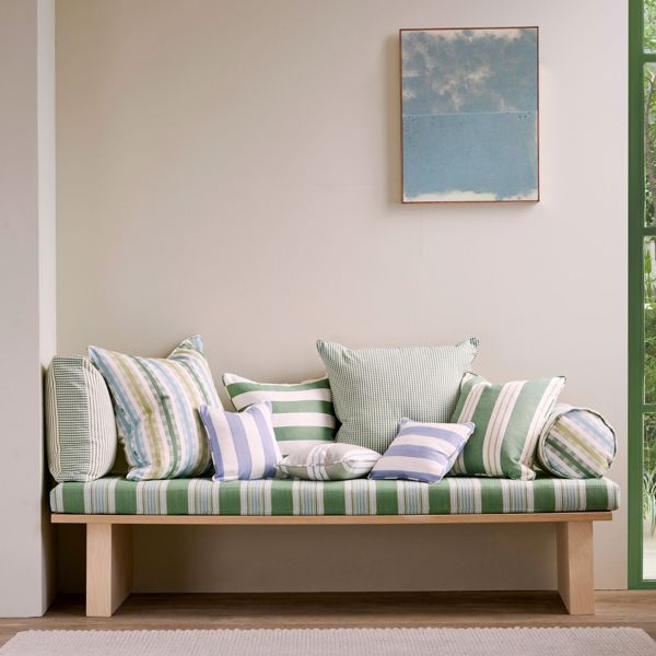 Portland Cornflower Fabric by Clarke & Clarke