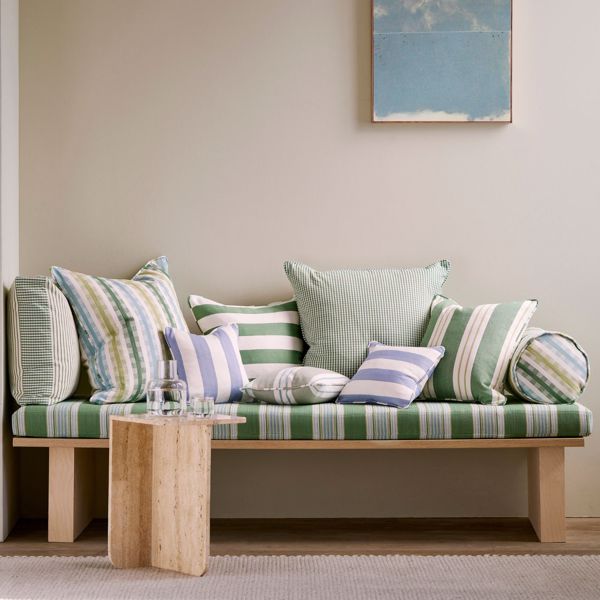 Foxdale Eau De Nil/Sky Fabric by Clarke & Clarke