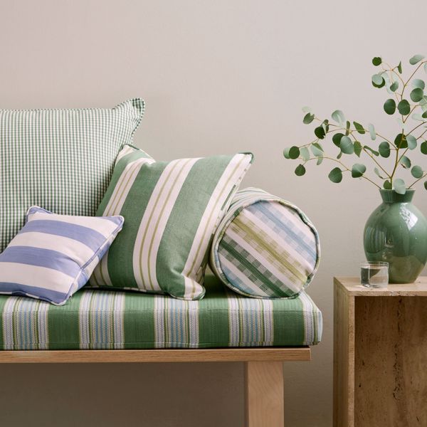Portland Cornflower Fabric by Clarke & Clarke