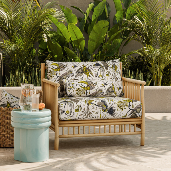 Audubon Indoor Outdoor Gold Fabric by Clarke & Clarke