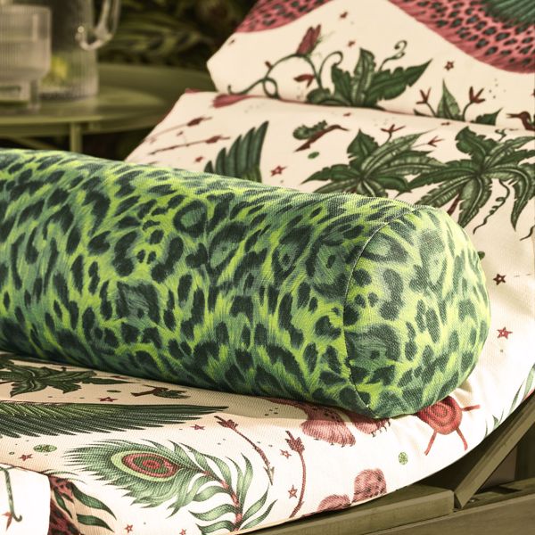 Lynx Indoor Outdoor Green Fabric by Clarke & Clarke