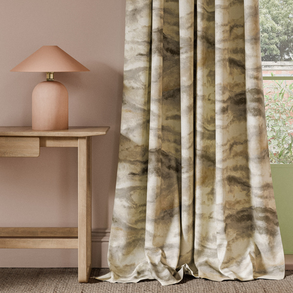 Earthscape Print Antique Fabric by Clarke & Clarke