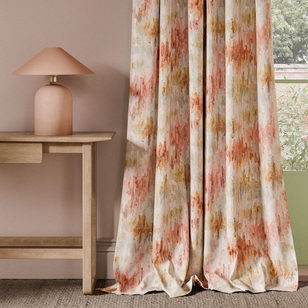 Trueno Print Spice Fabric by Clarke & Clarke