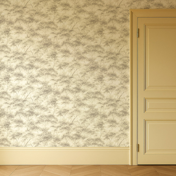 Boschetto Linen/Mocha Wallpaper by Clarke & Clarke