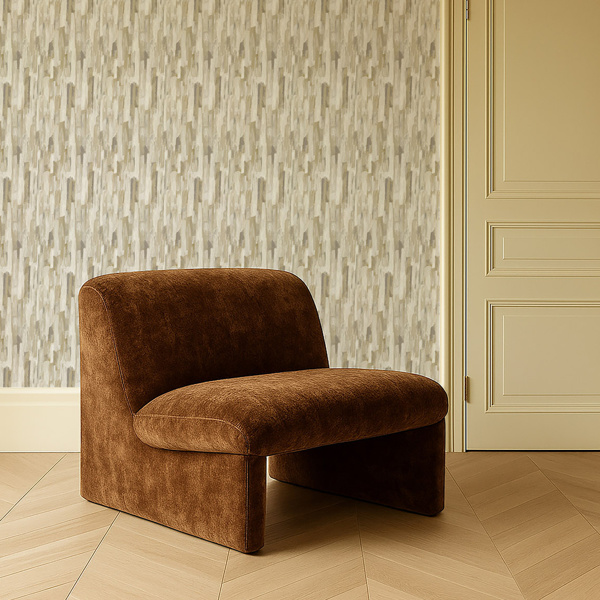 Cityscape Linen/Mocha Wallpaper by Clarke & Clarke