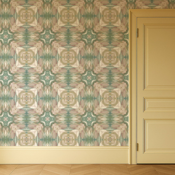 Kalia Mineral/blush Wallpaper by Clarke & Clarke