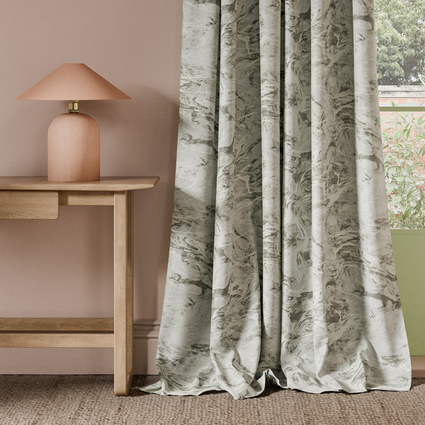 Calacatta Weave Charcoal Fabric by Clarke & Clarke