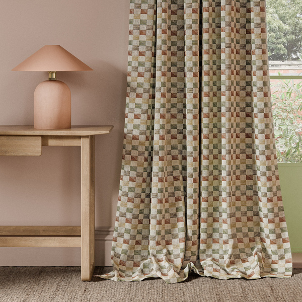 Cubus Cinnamon Fabric by Clarke & Clarke