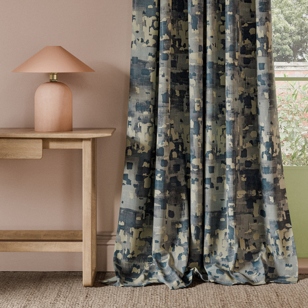 Lapis Ink Fabric by Clarke & Clarke