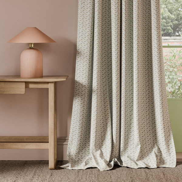 Necto Truffle Fabric by Clarke & Clarke