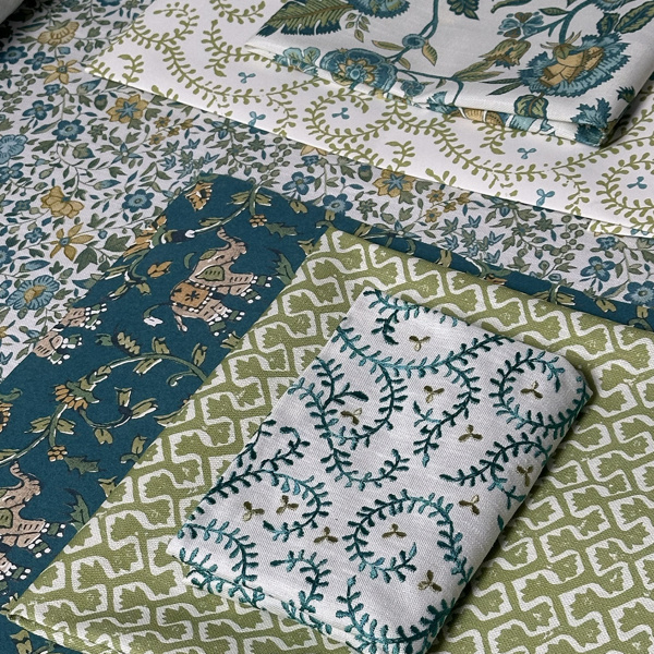 Hathi Teal Fabric by Clarke & Clarke
